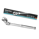 DURATECH 3/8-inch flex-head ratchet with 180-degree pivot for hard-to-reach fasteners.