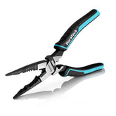 DURATECH 6-in-1 needle-nose pliers closeup shows rugged construction for durability