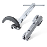 DURATECH telescoping basin wrench with pivot head reaches hard-to-reach nuts.
