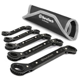 DURATECH double-offset box end wrench set in 1/4 to 7/8 inch sizes.