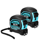 DURATECH 25ft magnetic tape measure in use for quick single person measurements on metal