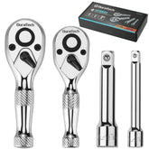 DURATECH stubby ratchet set in tight spaces enables precise turns