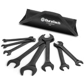 Duratech open end wrenches reach tight spaces with precise fit.
