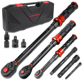 DURAXION 9-piece torque wrench set in case for portable maintenance
