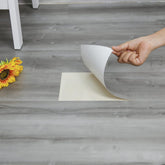 Dureidos natural grey wood grain floor tile close-up for quick home refresh
