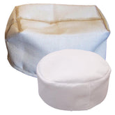 Dustless Cheetah II inner filter close-up, helps keep ashes out of the vacuum motor.