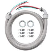 DWALE Electrical AC Whip Kit half-inch six-foot conduit for easy outdoor installations.