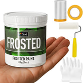 DWIL frosted glass paint bottle offers a privacy friendly window finish.