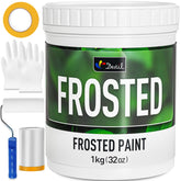 DWIL Frosted Glass Paint bottle demonstrating privacy-friendly window frosting