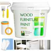 DWIL White Wood Paint 32oz bottle for quick, odorless refinishing