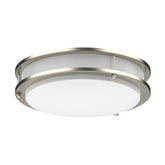 DYMOND LED ceiling light fixture in brushed nickel for bright, energy-efficient kitchens.