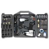 Dynamic Power case keeps the 50-piece air tool kit organized for quick workspace setup.