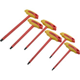 Dynamic Tools 6‑pc insulated SAE T‑Handle hex keys set for safe electrical work