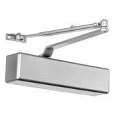 Dynasty Hardware 8500 series closer front-view with smooth self-closing action