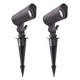 E Energetic Lighting landscape light with connector for easy outdoor installation.