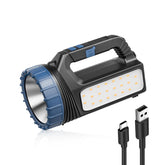 E-SHIDAI Solar Flashlight with up to 8000 lumens for clear outdoor visibility