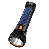 E-SHIDAI solar flashlight main light beam for long-range visibility