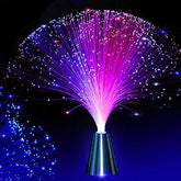 EA 2Pck 13-inch LED fibre optic fountain night light displays soft ambient color hues