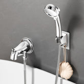 EAARSUO bathtub faucet with handheld shower main view showing seamless water control.