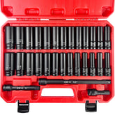 EACELIY half-inch drive deep socket set for automotive repair