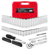 EACELIY quarter-inch drive socket set with durable chrome vanadium construction for tough jobs.