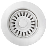 EADOT white sink drain assembly—perfect fit for 3.5-inch openings in granite, quartz, and stainless sinks.
