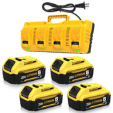 Eagglew 8.0Ah DCB206 battery pack ready for Dewalt 20V tools