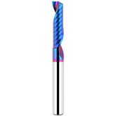 EANOSIC blue nano coated router bit upcut for smooth aluminum milling.
