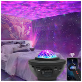 easeking Star Projector closeup with vivid stars for a calming bedroom ambiance