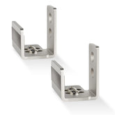 EaseLife barn door bottom guide in brushed nickel, front view for durable alignment.
