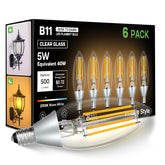 Eastiya dusk-to-dawn outdoor bulbs in a 6-pack illuminate a porch