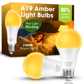 Eastiya sleep light bulb amber 1800K blocks blue light for calmer evenings.