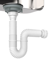 EasyDrain P-Trap assembly in white with quick-fit, 24-inch length