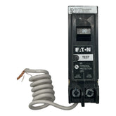 Eaton BRN120GF front view, compact GFCI outlet for safer everyday use