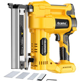 Ecarke cordless brad-nailer with DeWalt battery compatibility for flexible on-site use.