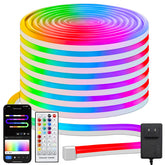 echosari Smart RGBIC LED strip lights brighten rooms with customizable color scenes