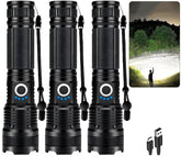ECLINCO 3-pack flashlight with high-lumens for lighting large outdoor areas.
