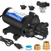 ECO-WORTHY 33-Series pump side view for reliable water pressure on the go.
