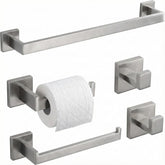 EcoClasp brushed nickel towel bar 16-inch on wall, durable and stylish