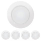 ECOELER 4 Inch LED Disk Light dimmable close-up with dial