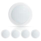 Ecoeler 6-inch dimmable LED disk light on ceiling for balanced living room illumination