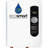 EcoSmart ECO 18 front view compact unit ideal for small closets and utility spaces.