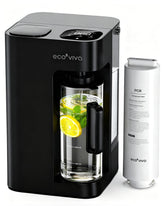 Ecoviva Mate 3 front view, compact countertop purifier for easy at home hydration.