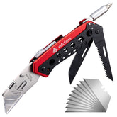 edcfans folding pocket knife with aluminum handle for durable daily carry.