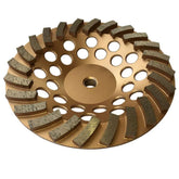EDiamondTools 7-inch grinding wheel with 24 turbo segments for fast concrete material removal.