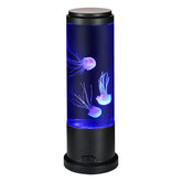 EDIER Jellyfish Lamp 11-inch tank with lifelike jellyfish, a calming centerpiece.