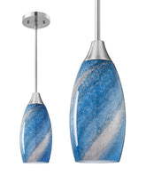 EDISHINE art glass shade pendant adds a warm glow to kitchens