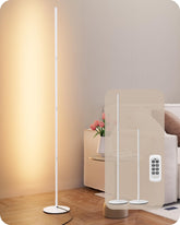 EDISHINE Corner LED Floor Lamp with remote for easy brightness control