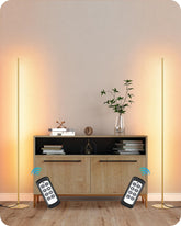 EDISHINE LED corner floor lamp 2-pack for flexible corner lighting and cozy evenings.