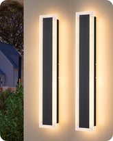EDISHINE Upgraded 23.6-inch LED wall light front view for entryways with modern exterior illumination